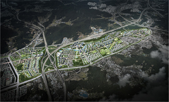 안산장상지구 마스터플랜 조감도. <LH 제공>